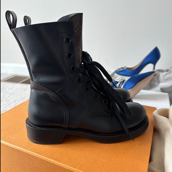 Authentic Louis Vuitton Metropolis Flat Ranger boots. Size 6.5 / 36.5 - Picture 5 of 5